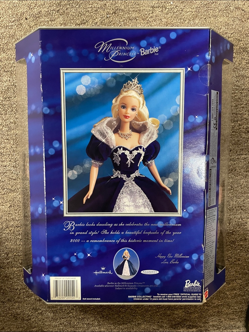 Barbie Millennium Princess Doll in Navy & Silver Gown - Picture 4 of 4
